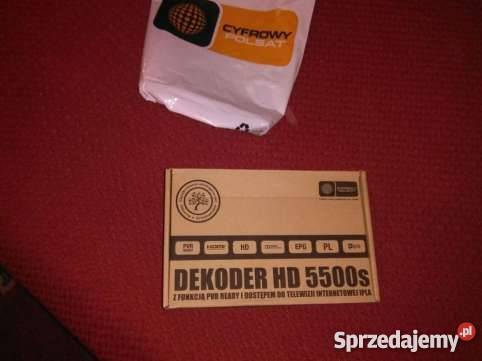 Nowy Dekoder HD 5500s Cyfrowy Polsat mazowieckie sprzedam