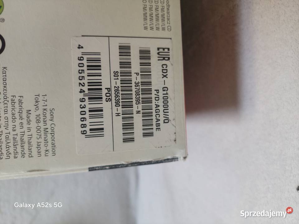 Radiootwarzacz Sony dolnośląskie Siechnice