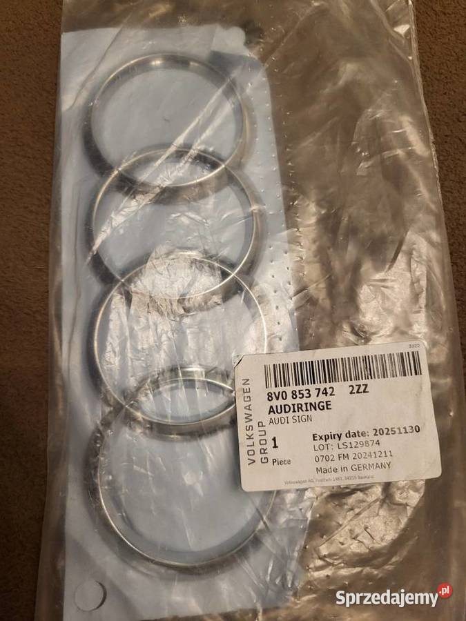 Oryginalny emblemat logo Audi przódtył Gliwice