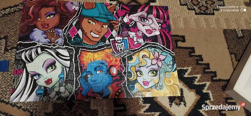 puzzle monster high 160 elementów Puzzle Poznań sprzedam