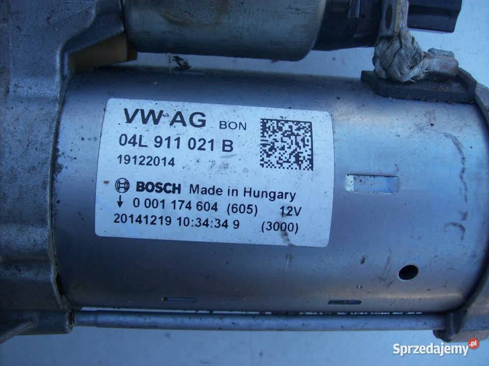 A4 B9 20 TDI Rozrusznik Bosch Oryginal osobowe Mińsk Mazowiecki