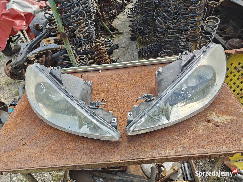 Lampy przednie peugeot 206 sw Łagów sprzedam