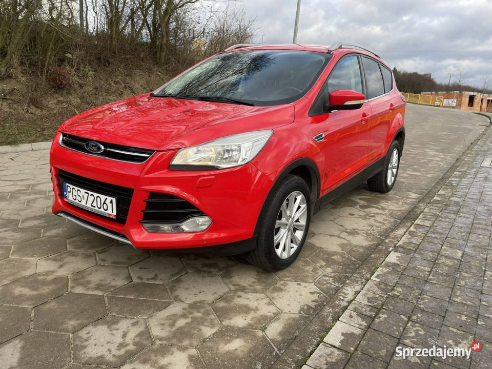 Ford Kuga Ford Kuga Opłacony 20 TDCi Automat 4x4 czerwony Gostyń