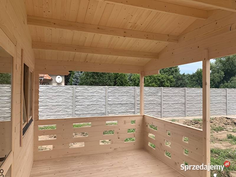 Domek Olga 5x7 świerk 44mm letniskowy z balika śląskie Parzymiechy