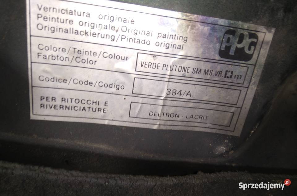 Lancia Dedra błotnik prawy stan oryginalny bez Części Krosno