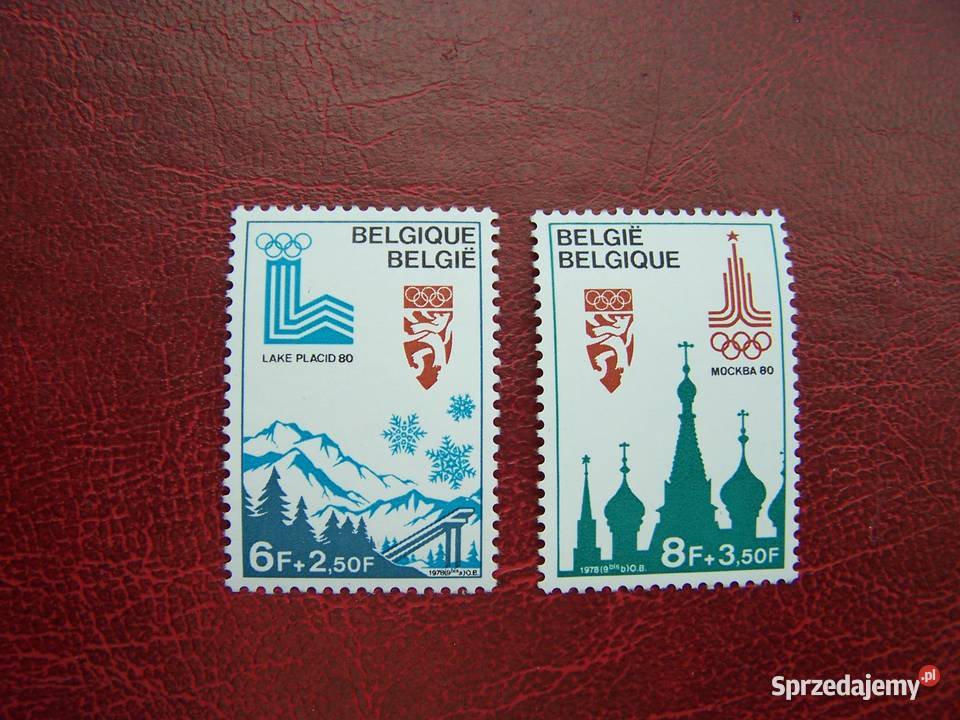 Belgia 1979 MNH Mi 196566 Sport Olimpiada Moskwa śląskie Tychy