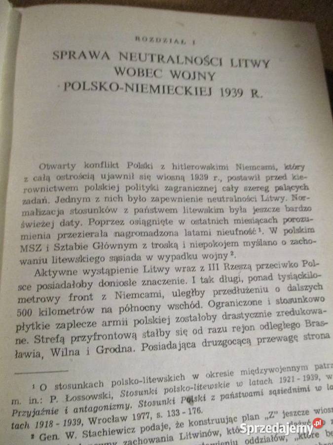 Litwa a sprawy polskie 19391940 Łossowski Łódź