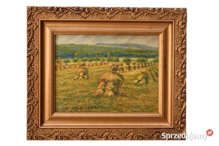 Jan Stanisławski Pejzaż Polskiej Wsi Sianokosy