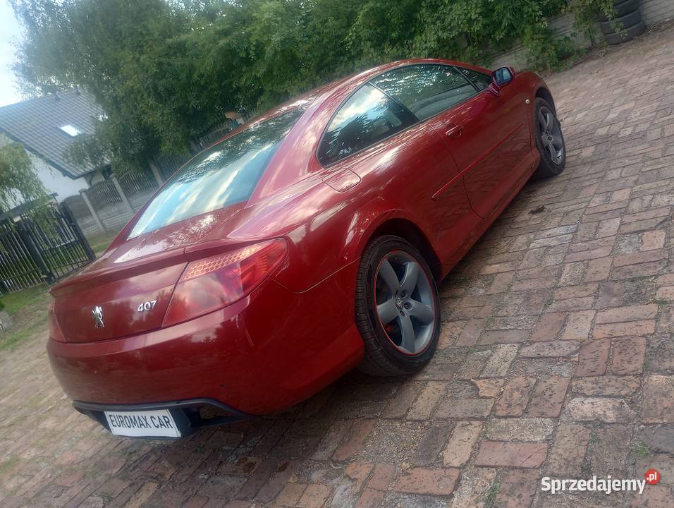 PIĘKNY Peugeot 407 coupe z roku 2007 Ruda Śląska