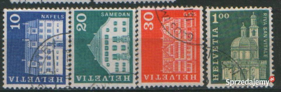 Zn Szwajcaria Mi 879 81 2 4 kas 1968 Gliwice