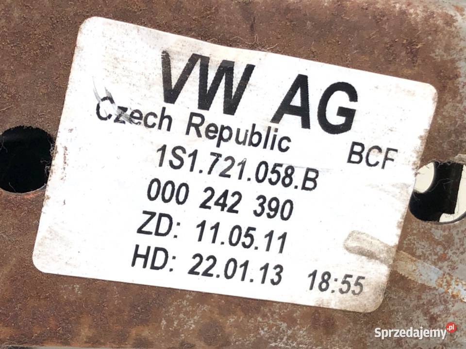 PEDAŁY MANUAL SKODA CITIGO 1119 1S1721058B 10 60 sprzedam