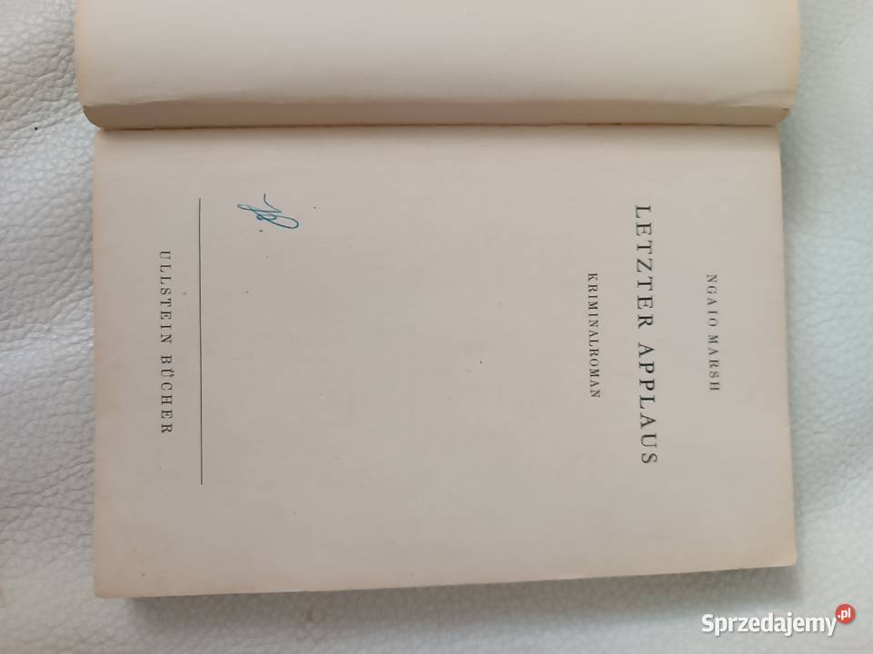 Ngaio Marsh Letzter Applaus Kriminalroman kryminały