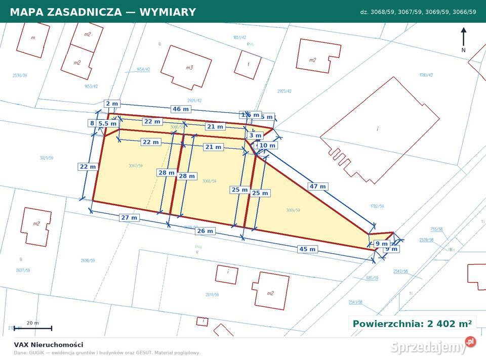 Działka na sprzedaż Łaziska Górna 2402 m 2402m2