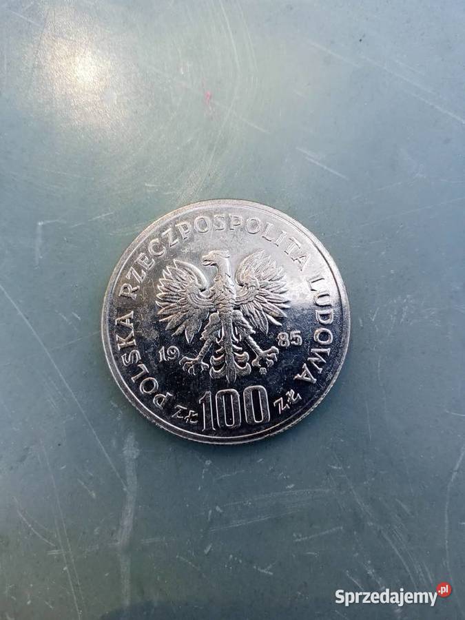 Moneta 100 Szpital Pomnik 1985 Skoczów sprzedam