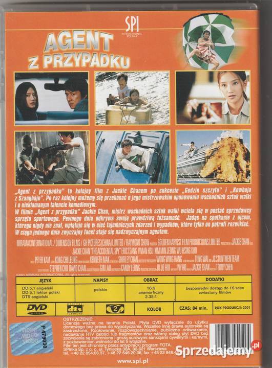 Agent z przypadku Jackie Chan DVD Pruszków sprzedam