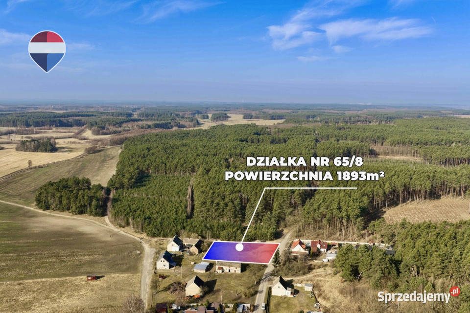 Działka lesie z warunkami zabudowy