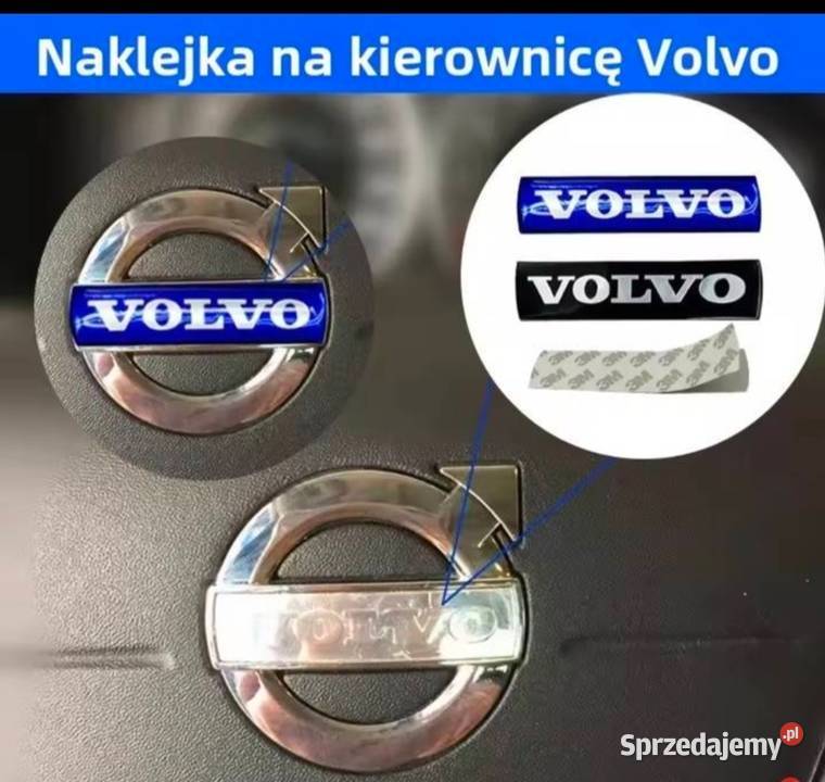 Naklejka emblemat na kierownicę Volvo Gliwice