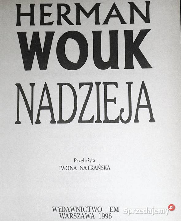 Nadzieja Cz1 Herman Wouk lubelskie