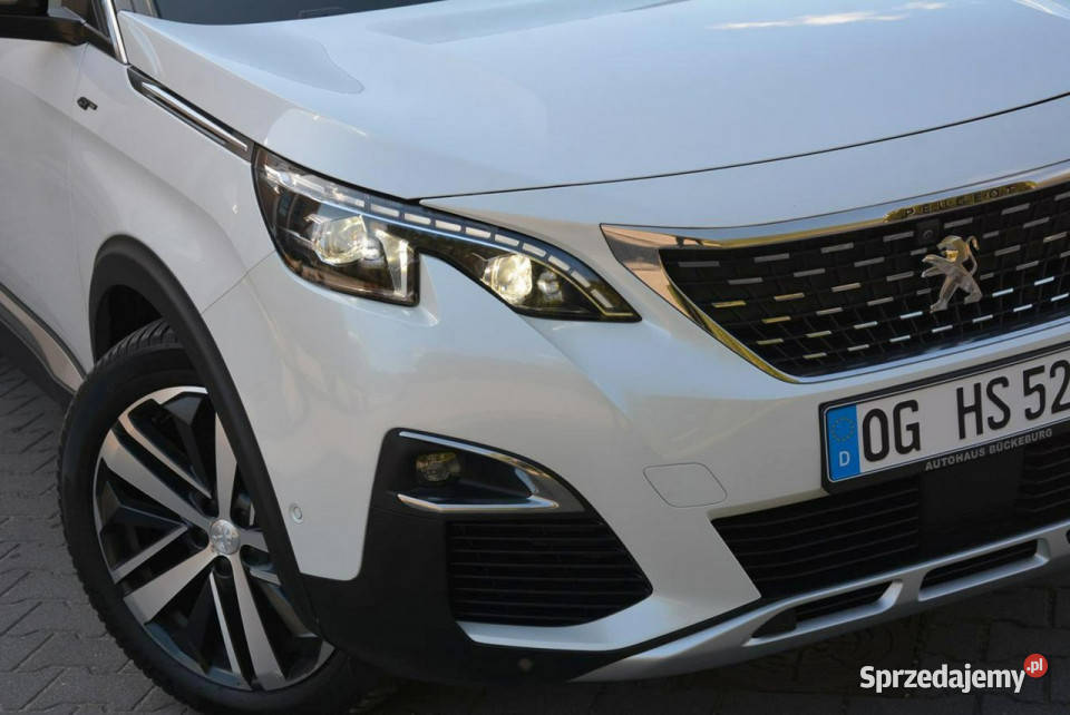 Peugeot 5008 GT Pack Biał Perła Skóry Radar ACC elektryczne lusterka Ostrów Mazowiecka
