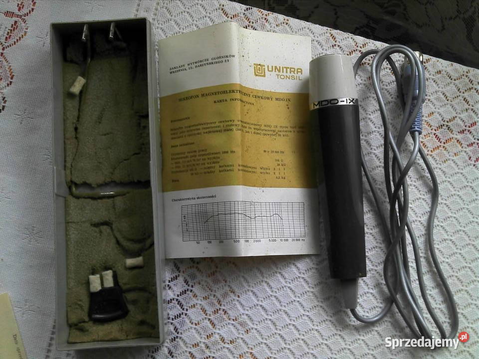 Mikrofon MDO X1 magnetoelektryczny z 1975 r