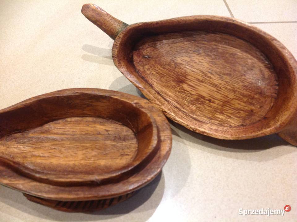 Kaczka Drewniana Malowana Szkatułka Stara Dom i Ogród