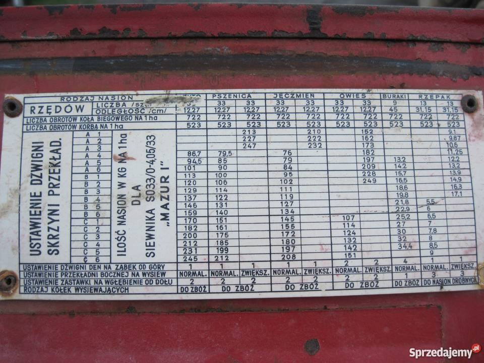 Siewnik 19 lejowy nieuszkodzony Sadzenie/siewniki Wojciechów