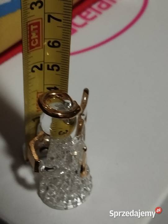 figurka aniołek choinka szklana komplet