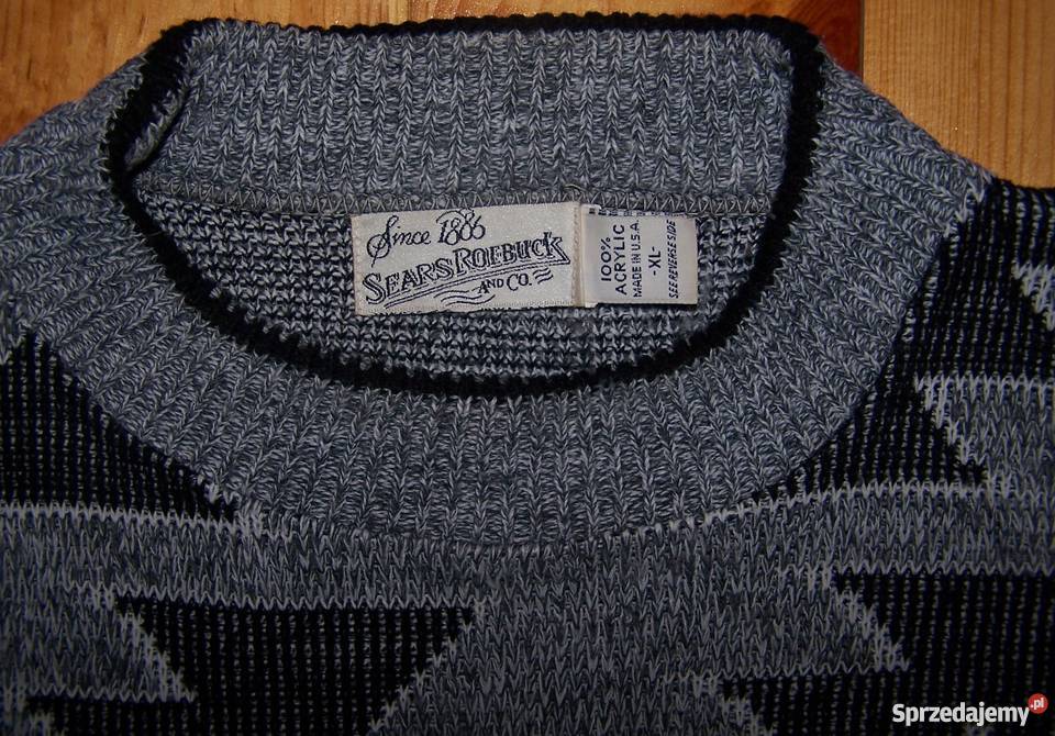Sweter Sears Roebuck z USA Wkładane przez głowę  podlaskie Białystok sprzedam