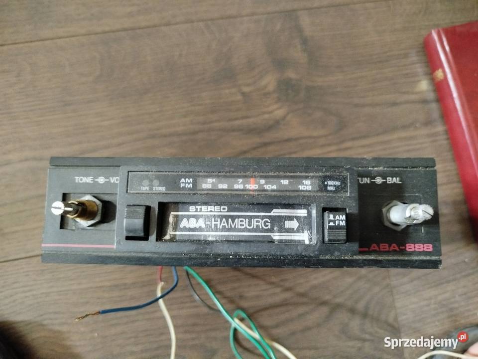 Aba Hamburg radio samochodowe PRL Białystok sprzedam