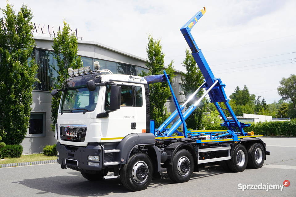 Man TGS 35400 8x4 E5 Hakowiec HYVA LIFT 3256 radio / CD Samochody ciężarowe Kraków
