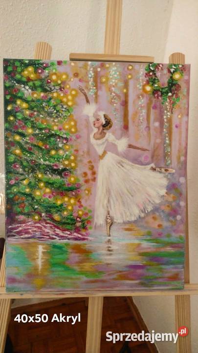 Obraz ręcznie malowany akrylem Grudziądz