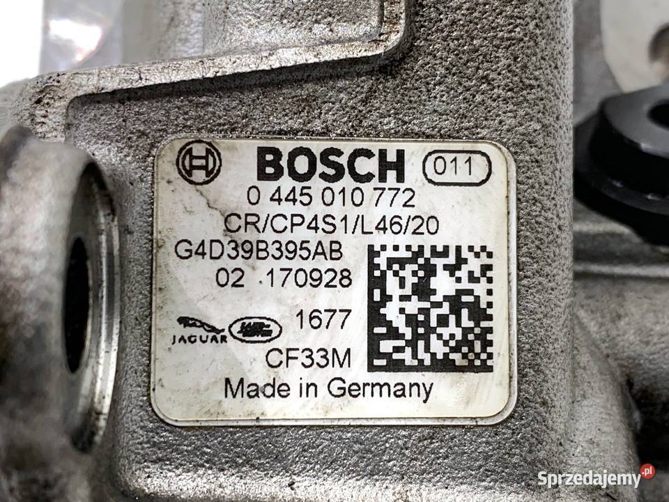 POMPA WYSOKIEGO CIŚNIENIA JAGUAR XF II Pompy wody