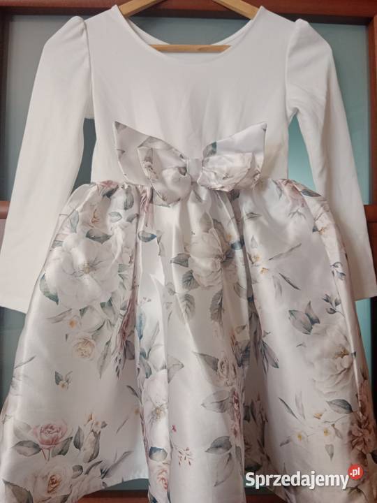 Wizytowa biała sukienka HM H&M Ubrania wizytowe i koszule Poznań