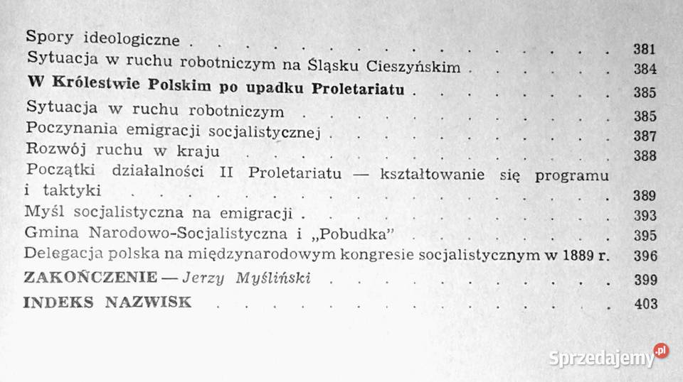 Historia polskiego ruchu robotniczego do 1890 Chełm