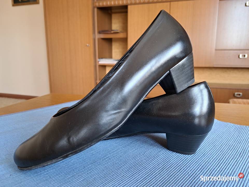 Czółenka czarne mały obcas Gabor Comfort r 385 5 Czółenka Łódź