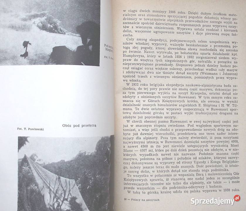 G Wojsznis Polacy na szczytach świata geografia, geologia, turystyka Książki naukowe i popularnonaukowe Warszawa