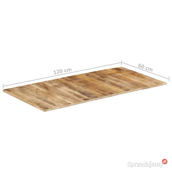Blat do stołu 120x60x1516 surowe drewno mango Warszawa