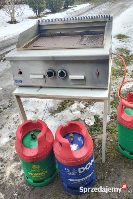Grill gastronomiczny gazowy lawowy Hendi