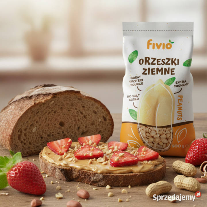 Orzechy ziemne bez soli 500g Brzozów