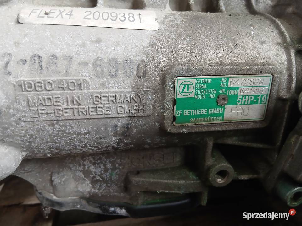 Skrzynia biegów Tiptronic FAU 5HP19 Audi A6 C5 Szczerbice