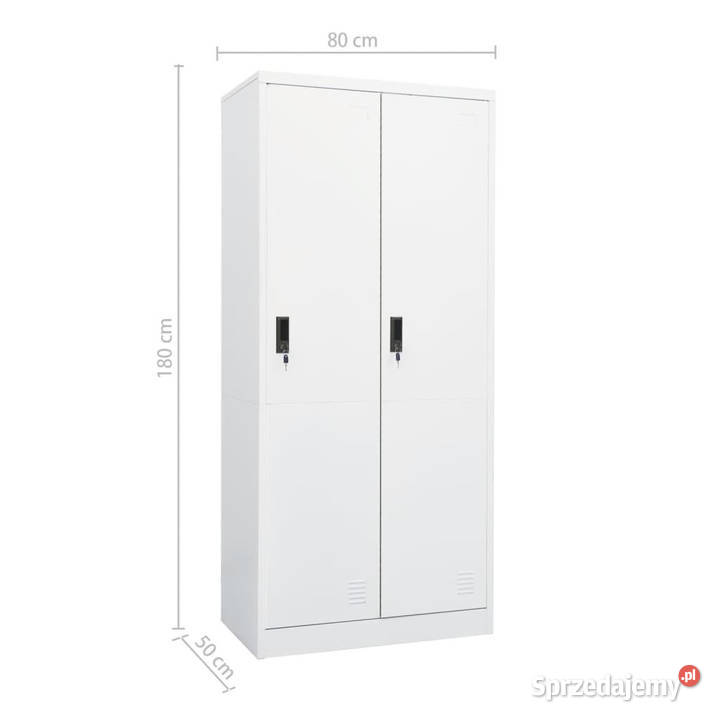 Szafa biała 80x50x180 stalowa WM335966 mazowieckie Warszawa