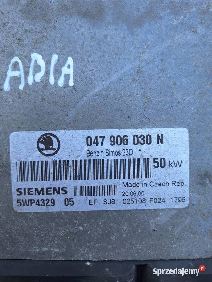 Komputer Sterownik Silnika Skoda Fabia Wisznice
