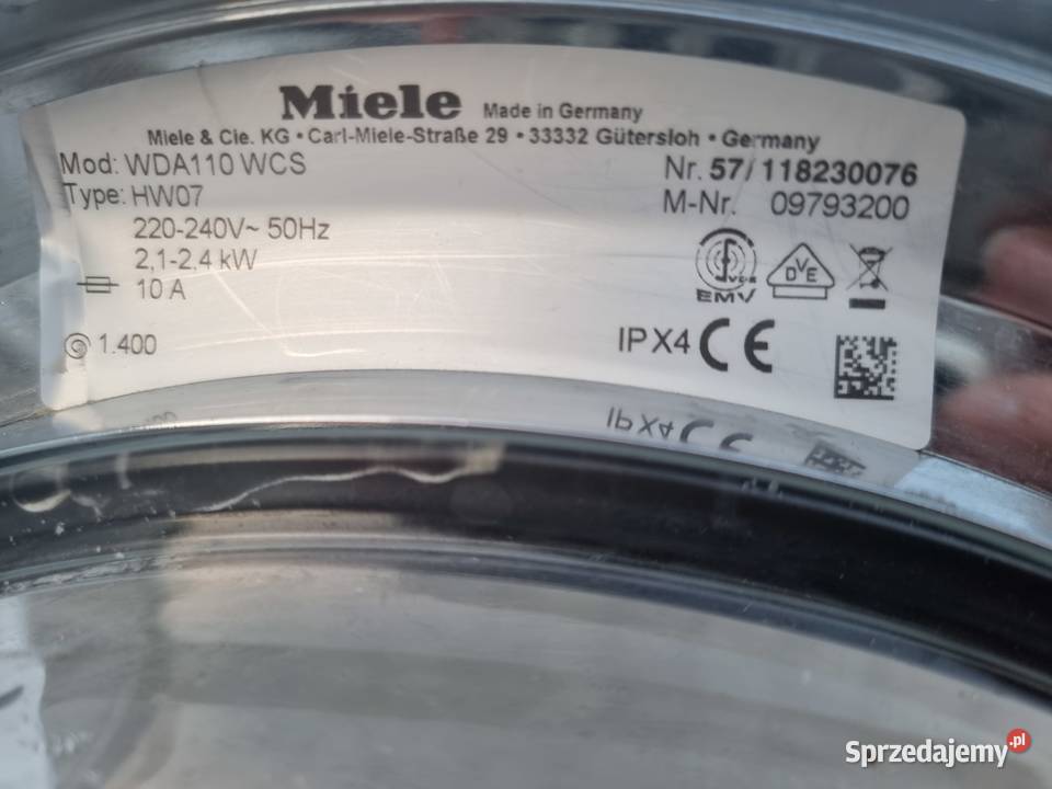 Pralka Miele WDA 110 WPM Classic A 1400obr 7 Wrocław