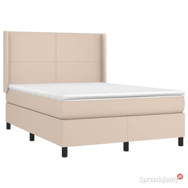 Łóżko kontynentalne materac i LED cappuccino 193cm mazowieckie sprzedam