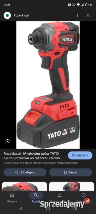 Nowa wkrętarka Udarowa Yato Gwarancja podkarpackie sprzedam