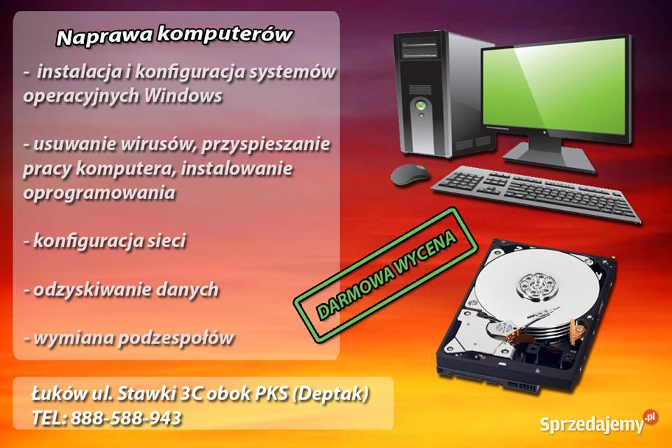 Serwis komputerowy PC KUS Łuków Stawki 3c