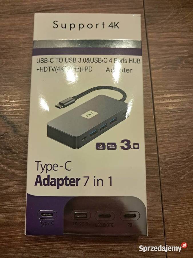 nowy adapter usb 7w1 model BYL2312 brak paragonu Sandomierz