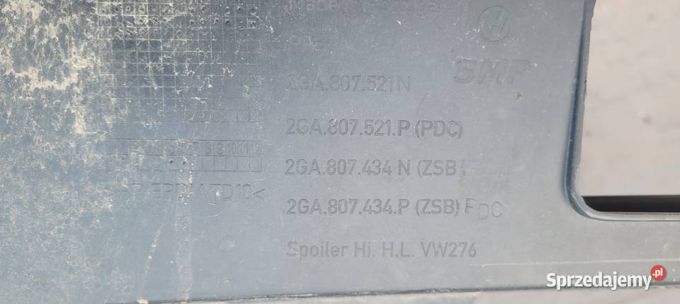 VW TROC DOKŁADKA ZDERZAKA TYŁ PDC Ruda Śląska