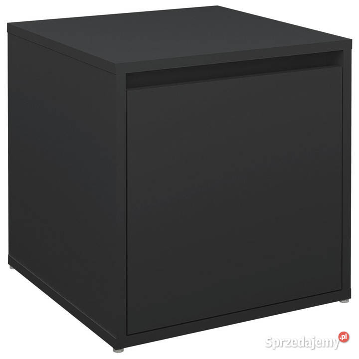 Puf z szufladą czarny 405x40x40 materiał