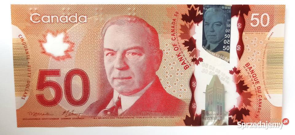 50 2012 r Kanada banknot polimerowy Numizmatyka Wrocław